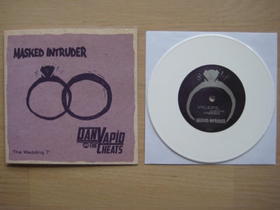 Masked Intruder / Dan Vapid and the Cheats: The Wedding 7'' (Solidarity Recordings 2013 / white / exclusive wedding invite) /100
