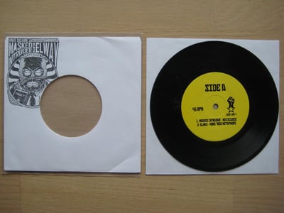 Masked Intruder / Elway / Sam Russo: Red Scare Across America Tour Split 7'' (Red Scare Records 2013 / black)