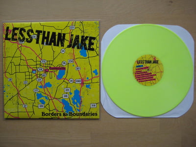 Less Than Jake: Borders & Boundaries (Reissue) (Fat Wreck Chords 2012 / neon yellow / lyric sheet / download code / bonus DVD) /385