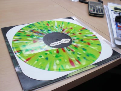 Nofx - Hofx - clear lime/yellow vinyl with blue,white,red,green splatter 1/7300
