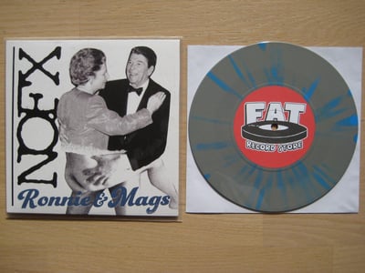 NOFX: Ronnie & Mags (Fat Wreck Chords 2012 / grey w/ blue splatter / FAT store exclusive) /100