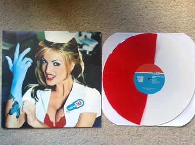 Blink 182 - Enema Of The State (3rd Press, Half White/Half Red /500) Mightier Than Sword Records