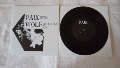 june paik / battle of wolf 359 - split (2010, adagio records, react with protest records) [black vinyl]