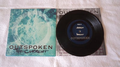 outspoken - the current (1994, conversion records, new age records) [black vinyl]