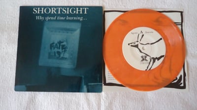 shortsight - why spend time learning... (1993, conquer the world records) [orange vinyl]