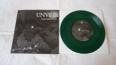 unveil ‎- hypnopaedia (2010, start a fire records) [green/black swirl vinyl, limited to 152]