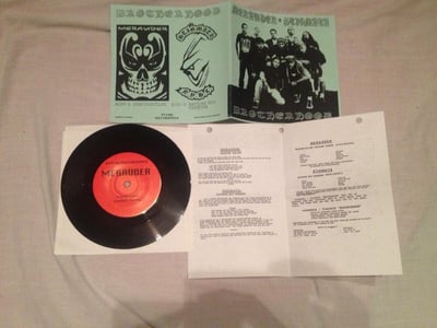 7" - Merauder / Stigmata – Brotherhood – Stone Recordings - Black (Green Cover) (Bootleg version)