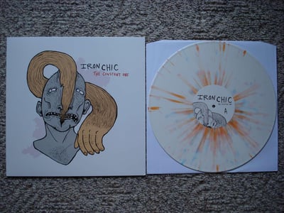Iron Chic - The Constant One (White w/ Orange, Pink And Blue Splatter) /300