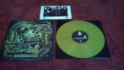 Like Moths To Flames- An Eye For An Eye (Yellow Sewage "Cream" color)/500 First Pressing