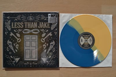 Less Than Jake: See The Light (Fat Wreck Chords 2013 / yellow/blue split / lyric sheet / download code) /250