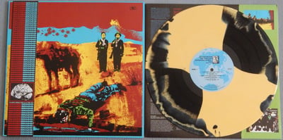 Baader brains - The complete unfinished works of the young tiger | Waking/Clean, plate wkr-18 | yellow/black swirl /300(1000)