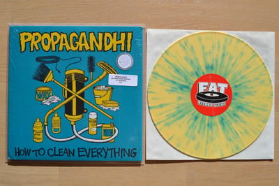 Propagandhi: How To Clean Everything - 20th Anniversary Edition (Fat Wreck Chords 2013 / yellow w/ teal splatter / download code / FAT store exclusive) /97