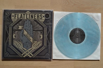 The Flatliners: Dead Language (Fat Wreck Chords 2013 / clear water blue / lyric sheet / tour exclusive) /514