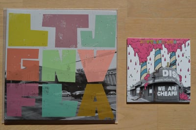 Less Than Jake: GNV FLA (Sleep It Off 2008 / clear w/ multi-color splatter / bonus 7'' / gatefold)