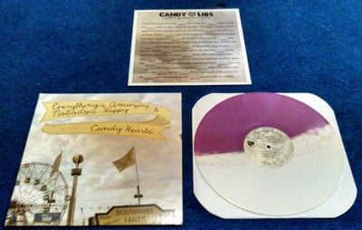 Candy Hearts- Everything's Amazing &amp; Nobody's Happy (Lavender Lollipop)/250 First Pressing (Merch Table display copy) SIGNED