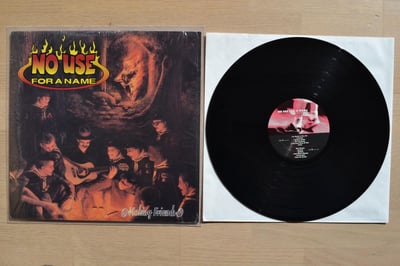 No Use For A Name: Making Friends (Fat Wreck Chords 1997 / black / lyric sheet)