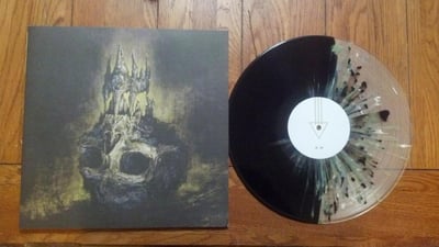 The Devil Wears Prada - Dead Throne (Black/Clear split with Green, Black, White, and Grey splatter)