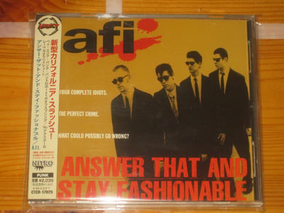 AFI Answer That and Stay Fashionable 1997 Avex Japanese edition