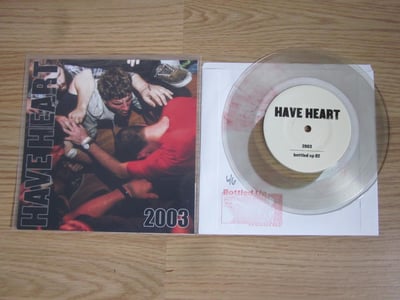 Have Heart - 2003 Demo (Bottled Up) 7" 8th press - Clear W/ Pink #6/6 (Alt. Colored Live Cover)