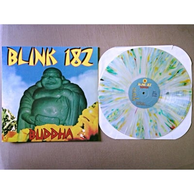 Blink 182 - Buddha - 4th Press - Clear w/Baby Blue & Green Splatter (Hot Topic Exclusive) - /2000 - Kung Fu Records