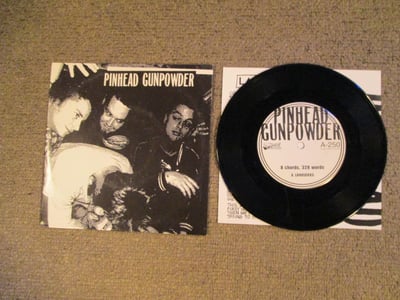 Pinhead Gunpowder - 8 Chords, 328 Words 7" (Black Vinyl)