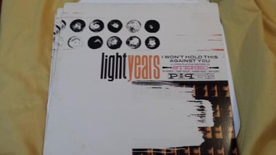Light Years -I Won't Hold This Against You (First Pressing | *Copy #1 /450 Clear Orange/Black Swirl)