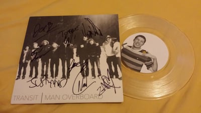Transit / Man Overboard -Split 7" (Second Pressing | *Autographed /600 Clear)