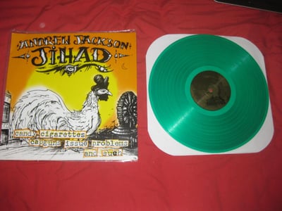 Andrew Jackson Jihad "Candy cigarettes, capguns, issue problems, and such" Asian Man Records- 1st Press Clear Green/234