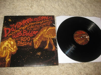 Roo Pescod/Giles Bidder/Kelley Kemp "The Darlington Sessions #1" split 12" Cats? Aye! Records/Darlington Road Recordings. 1st Press. Black/???