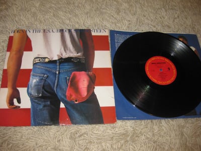 Bruce Springsteen "Born in the USA" Columbia Records. Black.