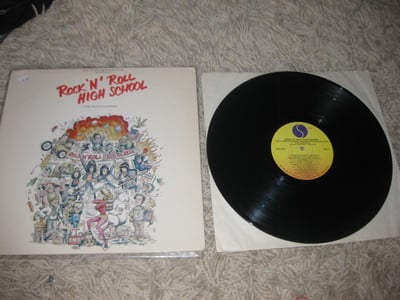 Various Artists "Rock 'N' Roll High School Soundtrack" Sire Records. Black.