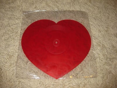Mikey Erg - "Heart Shaped" Paper + Plastick. 1st Press. Red/300 Heart Shaped