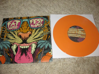 Various Artists "Fat Music For Fest People" Fat Wreck Chords- 1st Press- Opaque Orange/100 (FEST 10)