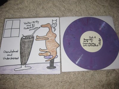Walter Mitty and His Makeshift Orchestra "Overwhelmed and Underdressed" Lauren Records. 1st Press. Purple/100