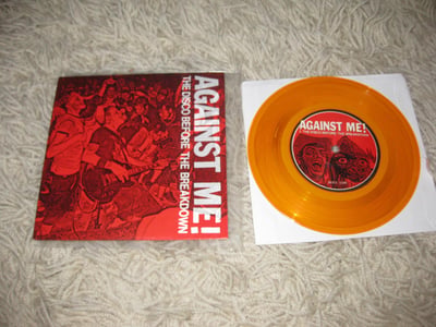 Against Me! "The Disco Before the Breakdown" - No Idea Records - 13th Press. Orange/1000