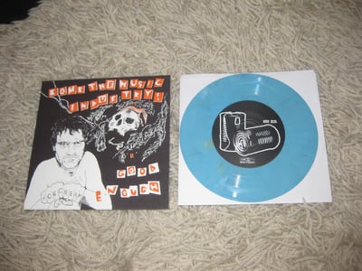 Bomb the Music Industry!/ Laura Stevenson and the Cans. Kiss of Death Records- 1st Press- cool blue w/ screen printed cover/93