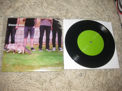 French Exit "Worst Case Scenario" Solidarity Recordings. 1st Press. Black with blank green label/200
