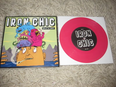 Iron Chic "Split 'N' Shit" - Dead Broke Rekerds. 1st Press. Pink/100