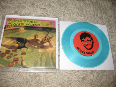 Dudes Night/Horror Squad. On the Real Records. 1st Press. Coke Bottle Clear/100