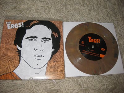 the Ergs!/The Measure [sa] "C/D" No Idea Records. 1st Press. Brown Marble/1000