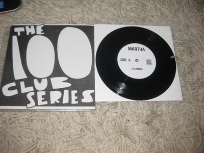 Martha- 100 Club Series #4 "Sycamore." Odd Box Records. First Press. Black. 092/100