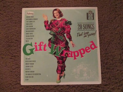 V/A - Gift Wrapped: 20 Songs That Keep On GIving Compilation Double LP 12" (Translucent Red & Green Vinyl)
