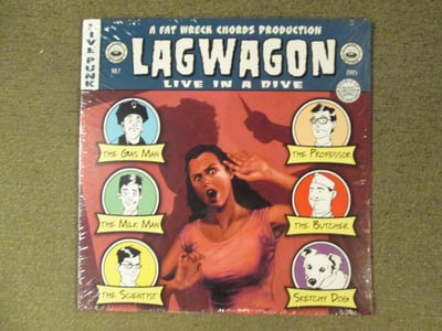 Lagwagon - Live In A Dive Double LP 12" (Black Vinyl)