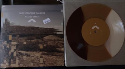 Forever Came Calling / Family Thief - Split - Bone/Beer/Brown Striped Tri-Color (/500) [1st Pressing]