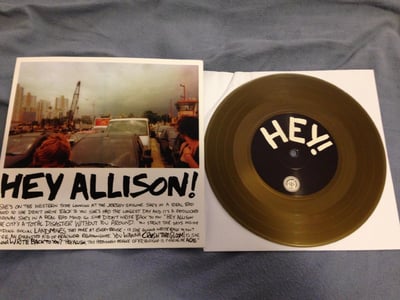 Jeff Rosenstock "Hey Allison b/w I'm so Gross" SideOneDummy. 1st Press. Gold/500