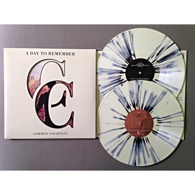 A Day To Remember - Common Courtesy - 1st Press - Cream w/Black Splatter 2xLP (ADTR Exclusive) - /1000 - ADTR Records