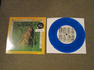 Splits: Blink 182 / Swindle - Lemmings Split 7" (Translucent Blue Vinyl)