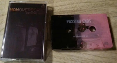 Man Overboard- Passing Ends (Half/Half Pink/Black)/75 First Pressing