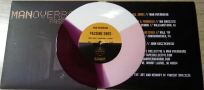 Man Overboard- Passing Ends (Tri-Color White/Pink/Purple)/250 First Pressing