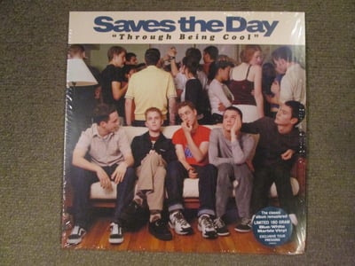 Saves The Day - Through Being Cool LP 12" (Blue/White Marble Vinyl) - /1000 (Exclusive Tour Pressing)